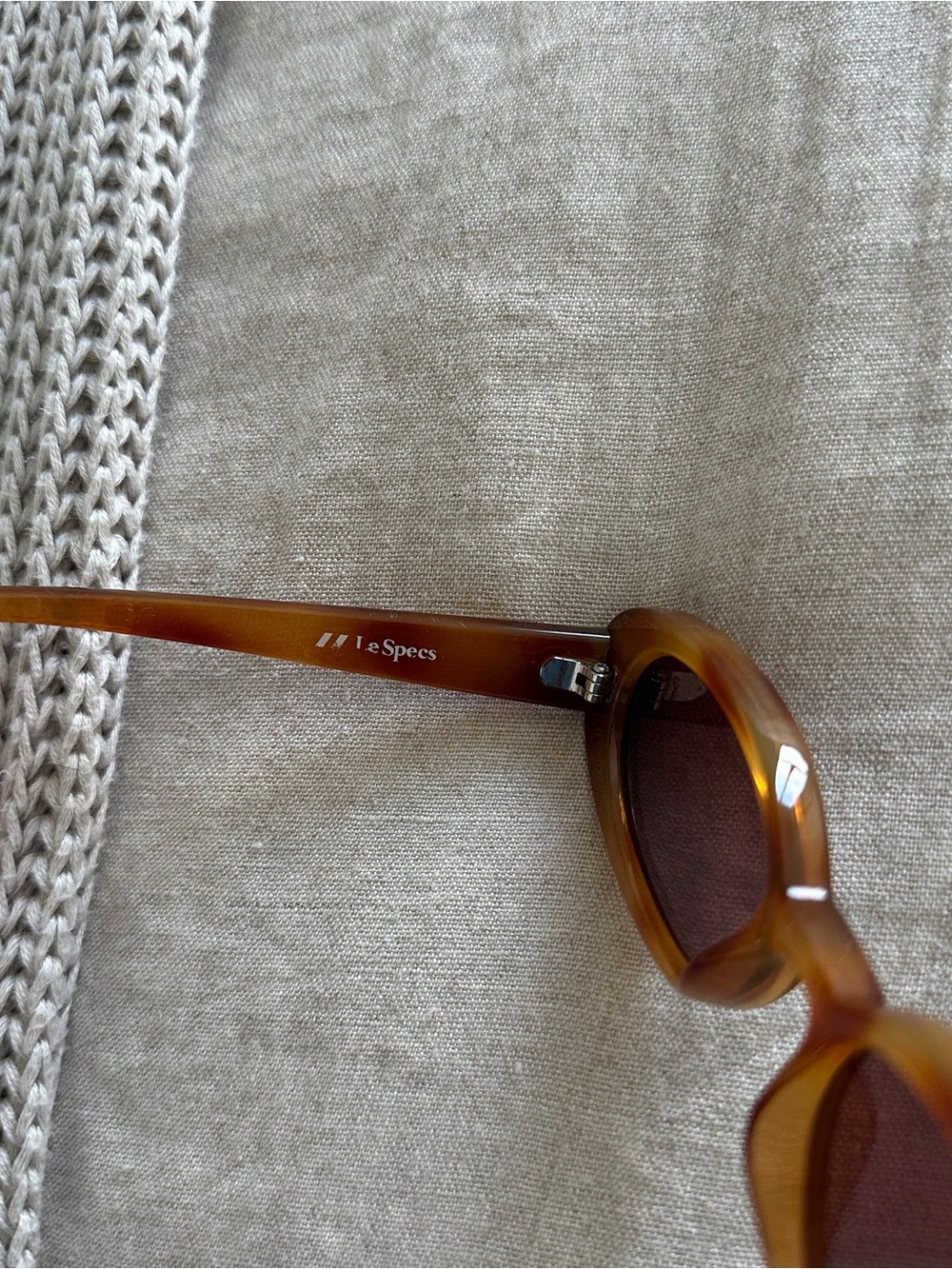 Le Specs Tortoiseshell Outta Love Sunglasses - Picture 7 of 8